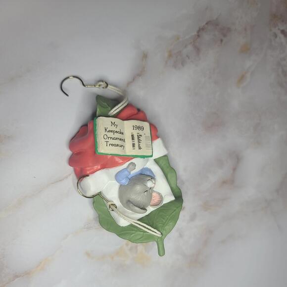 Hallmark Exclusive 1989 "Collect a Dream" Mouse Christmas Tree Ornament In Box - Picture 7 of 10